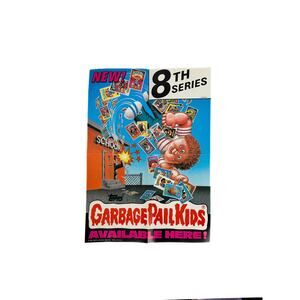Vintage 1980s Garbage Pail Kids 8th Series Box Promo Poster - Gross Out Wall Art